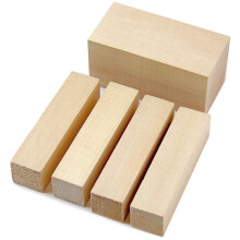 Basswood Carving Wood Blocks, 5 Pcs Whittling Wood for Beginners, Smooth Natural Wood