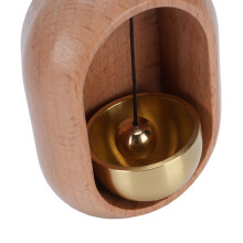 Messingglocke Holz Türöffner