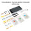 LED Music Spectrum DIY Kit Electronics Music Voice Control Multicolor Spectrum Soldering Project DIY Kit Without Shell 5