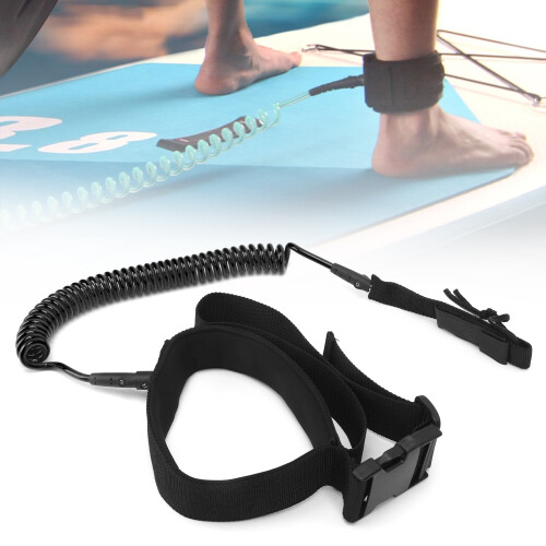Coil Surf leash 10ft schwarz für Paddleboard 2