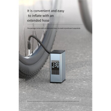 Bike Tire Pump Max 100PSI Portable Electric Bicycle Air Pump Low Noise Compatible Schrader/Presta Valve Universal