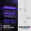 Homcom HOMCOM Wall-Mounted Wine Rack with LED Lights, Glass Holders, Black 5