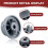 Dishwasher Wheels Lower Rack Replacement, 8 Pack, Fit for Dishwasher, Durable Plastic 3
