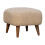 Beige Square Footstool – Boucle & Solid Wood 4