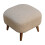 Beige Square Footstool – Boucle & Solid Wood 6