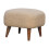 Beige Square Footstool – Boucle & Solid Wood 5