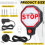 1pc Garage Parking Sensor&Garage Parking Aid with LED Stop Light,Adjustable Ultrasonic Park Assistant EU Plug 7
