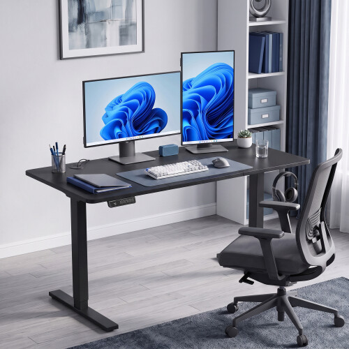 Homcom (Black) HOMCOM Standing Desk Memory Control Adjustable