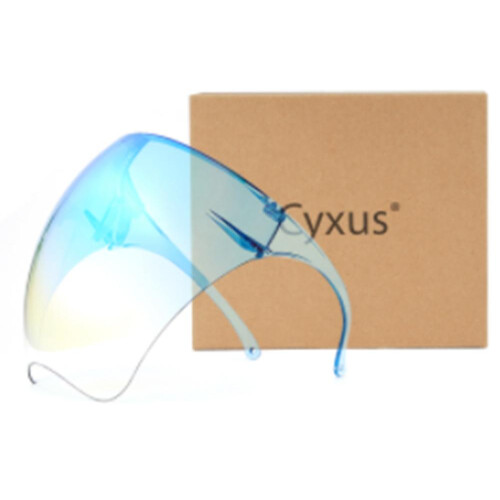 (Gradient blue) Visor sunglasses bicycle mask uv 400 protection