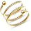 Edelstahlring mit spiralförmigem, flexiblem Design und Kugelverschluss 1