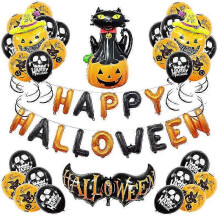 Kit per pugilato di palloncini in lattice per Halloween per bambini, set di decorazioni per feste.