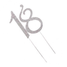 numeri per anniversario con strass glitterati 15, 16, 18, 21, 25, 50, 60, 70, 90 - Decorazione per feste