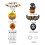Halloween-Latexballon-Set für Kinder – Partydeko-Set 3