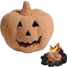 Realistische Kürbis-Feuerstellen-Dekoration aus Kunstharz, künstliche Kürbisse für Halloween, Lagerfeuerzubehör
