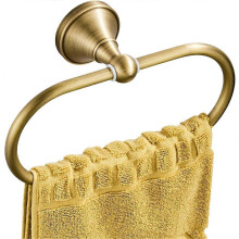 Antiker ovaler Handtuchring aus Kupfer zur Wandmontage, gebürstete Bronze, Badezimmer- und Küchenaccessoires, Aufhänger