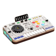 Kontroler miksera DJ dla dzieci, organy elektroniczne, wielofunkcyjny odtwarzacz muzyczny, symulacja, zabawka rozrywkowa B