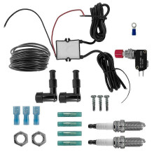 Kit de commande de lance-flammes à double échappement pour voiture, camion et moto BFTKAFK-Dual