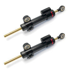 2-częściowy amortyzator skrętu CNC z włókna węglowego do regulowanego stabilizatora hulajnogi elektrycznej Dualtron Thunder