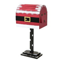 Robuster Weihnachtsmann-Briefkasten als Weihnachtsdekoration für drinnen und draußen, Haustür/Eingangsbereich