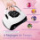 Lampada asciugaunghie UV LED portatile da 280 W con 66 LED e 4 timer (10/30/60/99 secondi). 4