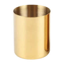 13 Pcs Accessories: 1 Pcs Flower Vase for House Office & 12Pcs/Set Round Shape Coffee Spoon Stainless Steel (Gold)