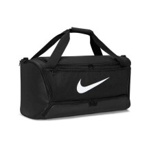 (One Size, Midnight Navy/Black/White) Nike Brasilia Swoosh Training 60L Duffle Bag