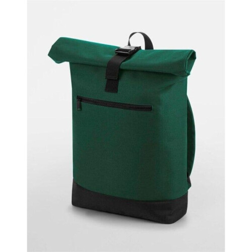 BagBase (One Size, Bottle Green) Bagbase Roll-Top Backpack / Rucksack / Bag (12 Litres) 1