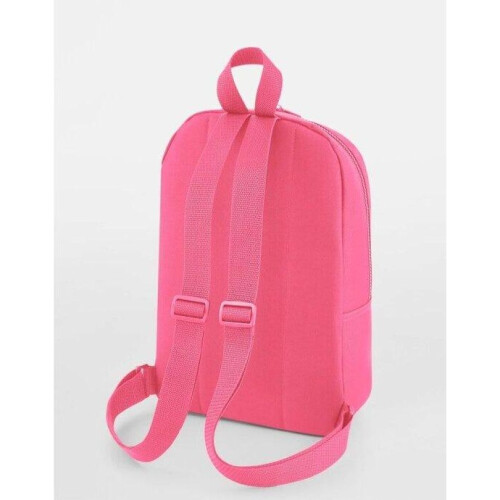 BagBase (One Size, Candy Pink) Bagbase Mini Essential Backpack/Rucksack Bag 2