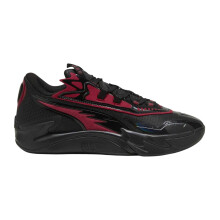 (7.5 UK, Black/Red) Puma Mens MB.04 Logo Basketball Shoes