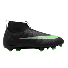 (2 UK, Black/Green) Nike Childrens/Kids Superfly 11 Academy Gradient Firm Ground Football Boots