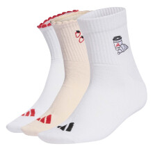 Adidas Womens/Ladies Strawberry Ankle Socks (Pack of 3)