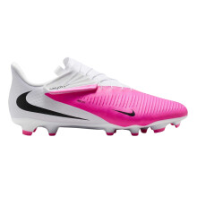(10 UK, Pink/White/Black) Nike Mens Academy Phantom Firm Ground Football Boots