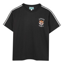 (L, Black) Kenzo Childrens/Kids Embroidered Logo T-Shirt