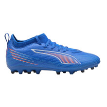 (3 UK Child, Blue/White/Red) Puma Childrens/Kids Ultra 6 Match Firm Ground Football Boots
