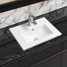 Limoge 4003-51 Ceramic 51cm Thin-Edge Inset Basin with Deep Scoop
