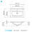 Limoge 4003-61 Ceramic 61cm Thin-Edge Inset Basin with Deep Scoop 3
