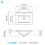 Limoge 4003-51 Ceramic 51cm Thin-Edge Inset Basin with Deep Scoop 3