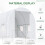 2.5x2x2m Polytunnel Greenhouse with Mesh Windows 5