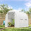 2.5x2x2m Polytunnel Greenhouse with Mesh Windows 2