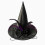 Halloween Witch Hat, Black Wizard Cap for Halloween Party, Cosplay Costume Accessory 1