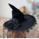 Cappello da strega a punta per Halloween, comodo da indossare, per giochi di ruolo, rosso, con farfalla e bendaggio 4