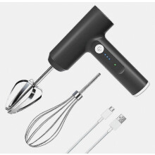 Wireless Electric Hand Mixer, USB Rechargeable Portable Mixer for Baking, Compact Lightweight Design for Home Use and Everyday Mixing