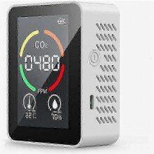 Détecteur de qualité de l’air avec capteur NDIR avancé, surveillance en temps réel pour maison, bureau et voyage, compact et précis 25-26 s