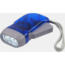 Handdruck-Taschenlampe für Garten und Camping mit 3 LEDs, ohne Batterien, umweltfreundlich und wiederaufladbar