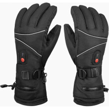 Heated Gloves with 2 Battery Packs, Waterproof Rechargeable Thermal Gloves for Men and Women, Winter Warm Gloves for Hunting, Fishing and