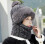 Cappello senza tesa foderato in pile con sciarpa e maschera facciale, antivento e caldo, protezione dal freddo, per sci, ciclismo ed escursionismo, 5
