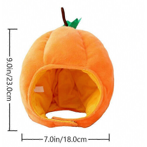 Indoor Halloween Pumpkin Hat Decorative Doll, Orange, 1 Piece 1