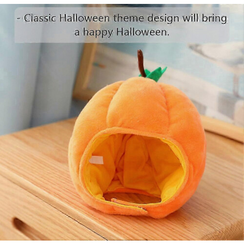 Indoor Halloween Pumpkin Hat Decorative Doll, Orange, 1 Piece 2