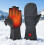 USB Heated Fingerless Gloves for Men, Double Sided Heating, Foldable with Finger Cots, Rechargeable Work Gloves 2
