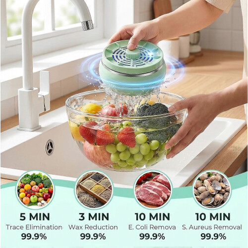 Fruit and Vegetable Washer, Multi-Function Micro-Nano Bubble Cleaning Machine with 4 Smart Modes, Efficient Portable Washer 2
